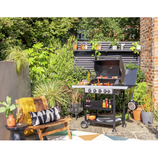 Premium 4 Burner with Side Burner Gas BBQ