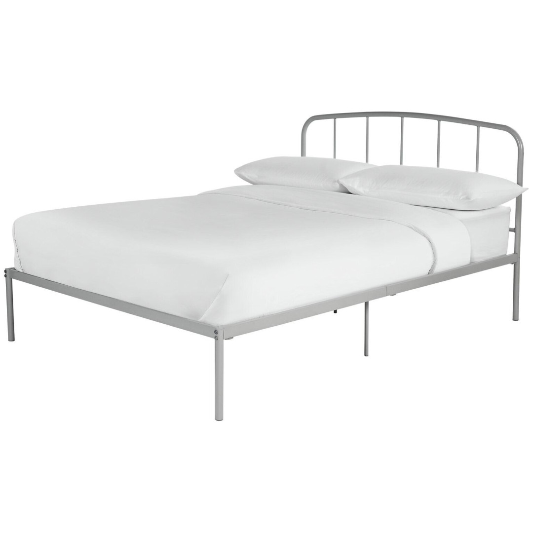 Freja Small Double Metal Bed Frame - Silver ( B Grade 35323 ) Freja Small Double Metal Bed Frame - Silver ( B Grade 35323 )