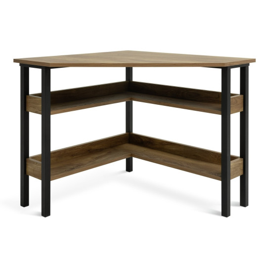 Nomad Corner Office Desk - Oak | Modern Computer Workstation Home Office Table