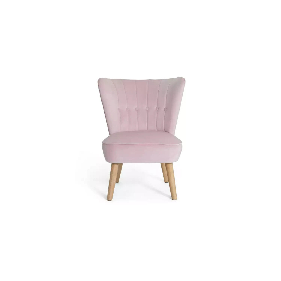 Alexis Velvet Cocktail Chair - Pink Alexis Velvet Cocktail Chair - Pink