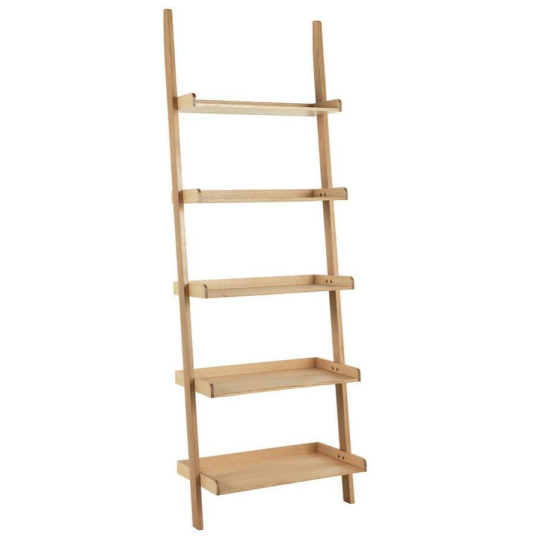 Jessie Tall Shelving Unit - Oak | Storage Unit for Living Room or Office