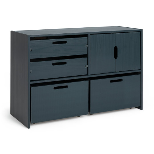 Kids Rico Double Storage Unit - Ink Blue ( B Grade 38946 - 38948 )