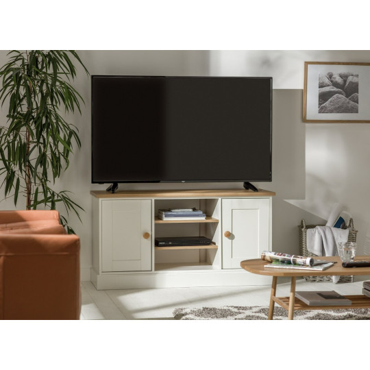 Home Winchester 2 Door TV Unit - Cream (B GRADE)
