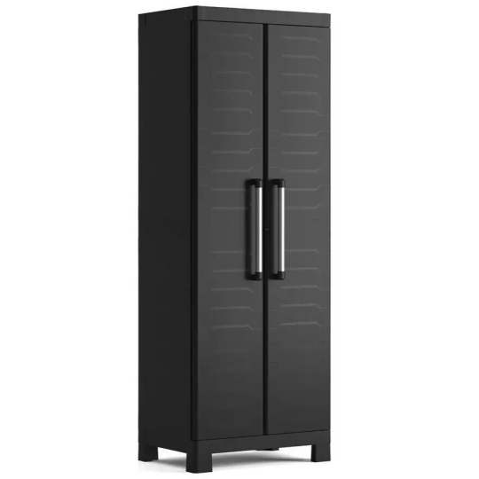 Keter Detroit Tall Indoor Garage Storage Cabinet - Black