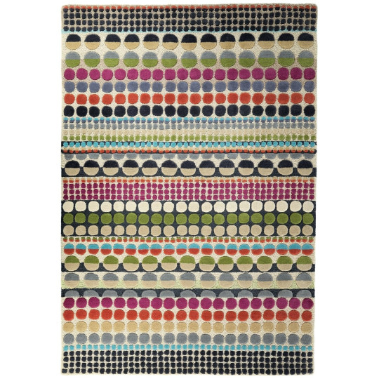  Bloomsbury Geometric Wool Cut Pile Rug - 200x140cm