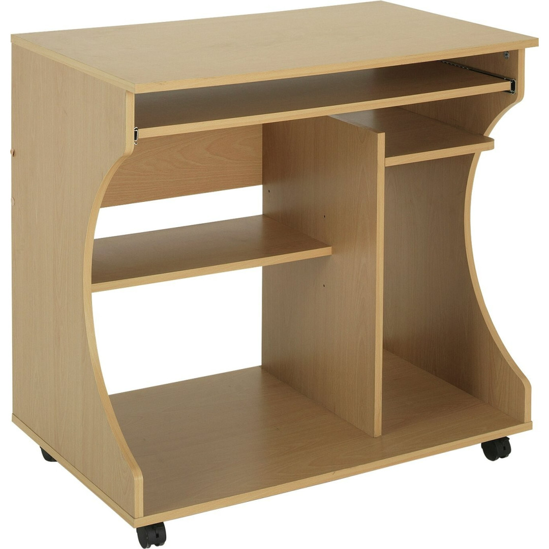 Home Workstation Office Desk - Beech Effect | Computer Table Study Furniture Home Workstation Office Desk - Beech Effect | Computer Table Study Furniture