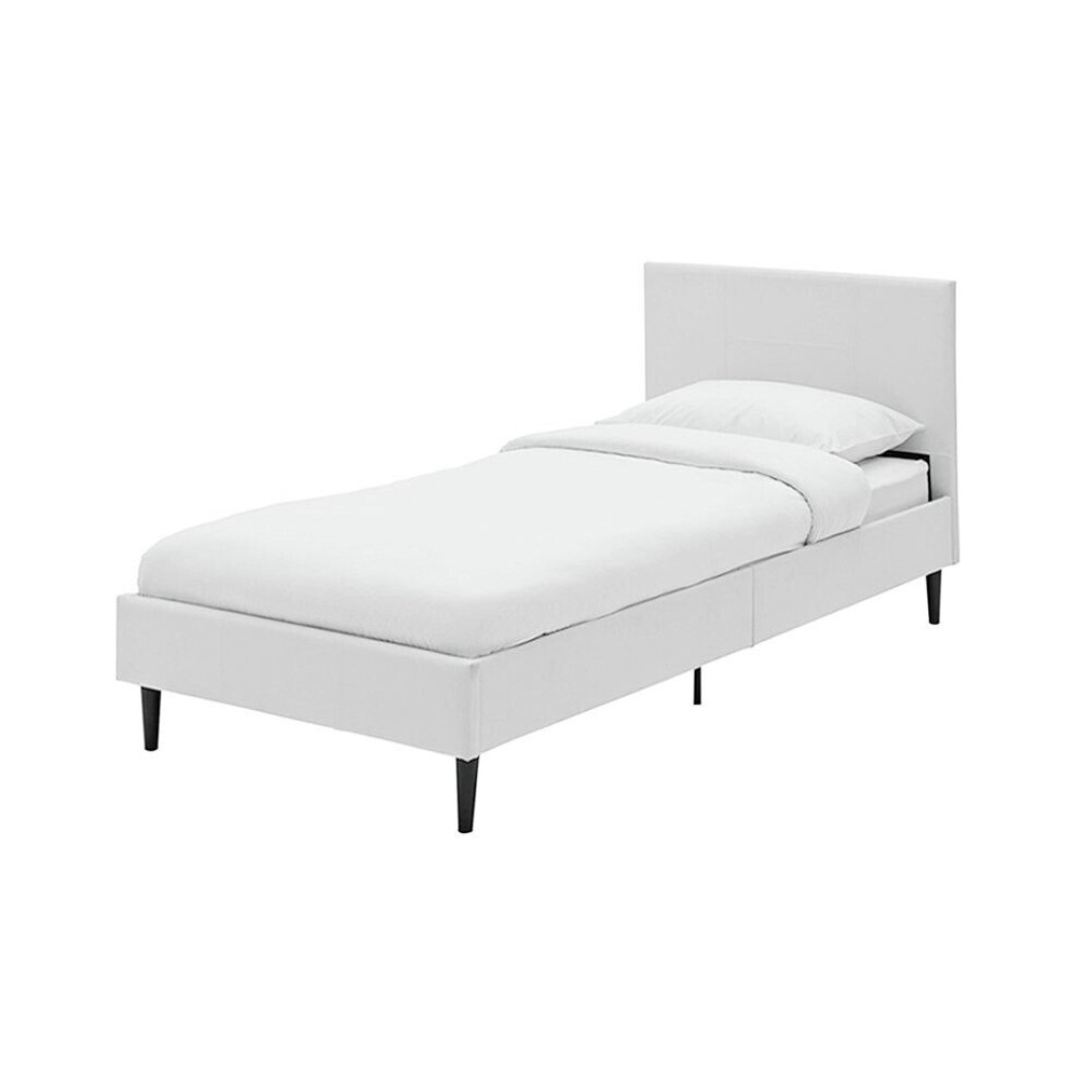 Skylar Single Bed Frame - White | Metal Bed Frame for Kids Bedroom & Guest Room Skylar Single Bed Frame - White | Metal Bed Frame for Kids Bedroom & Guest Room