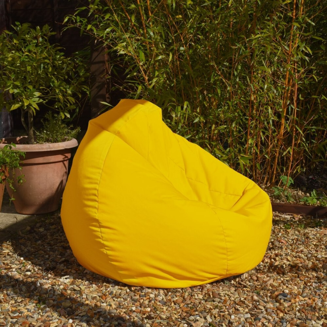 rucomfy Indoor Outdoor Bean Bag - Yellow | Garden Seat Waterproof Lounge Chair rucomfy Indoor Outdoor Bean Bag - Yellow | Garden Seat Waterproof Lounge Chair