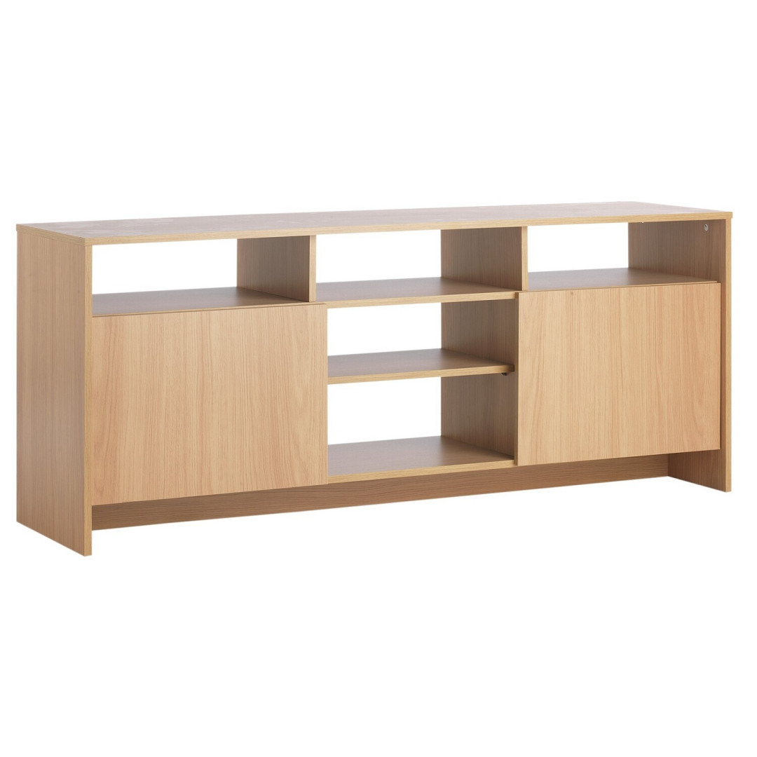 Turin 2 Door Extra Large TV Unit - Oak Effect | Media Storage Cabinet Turin 2 Door Extra Large TV Unit - Oak Effect | Media Storage Cabinet