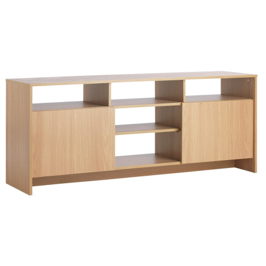 Turin 2 Door Extra Large TV Unit - Oak Effect | Media Storage Cabinet