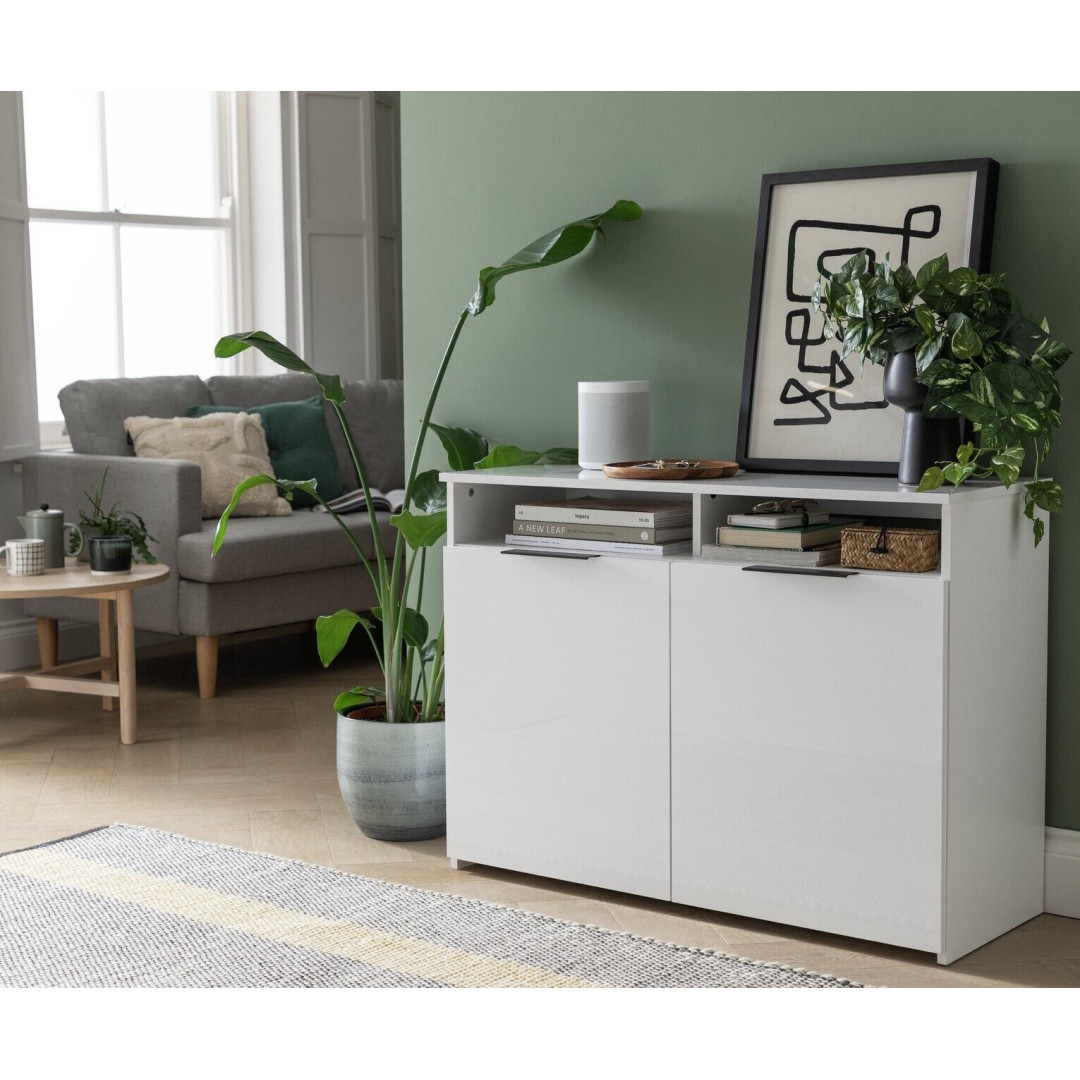 Hayward 2 Door Sideboard - White Gloss Hayward 2 Door Sideboard - White Gloss