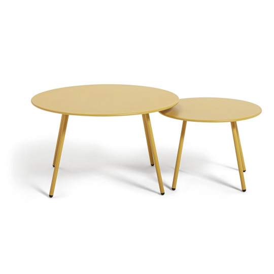 Ipanema Round Set of Table - Yellow | Outdoor Garden Patio Furniture Set