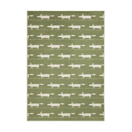 x Scion Mr Fox Printed Rug - 160 x 230cm - Green