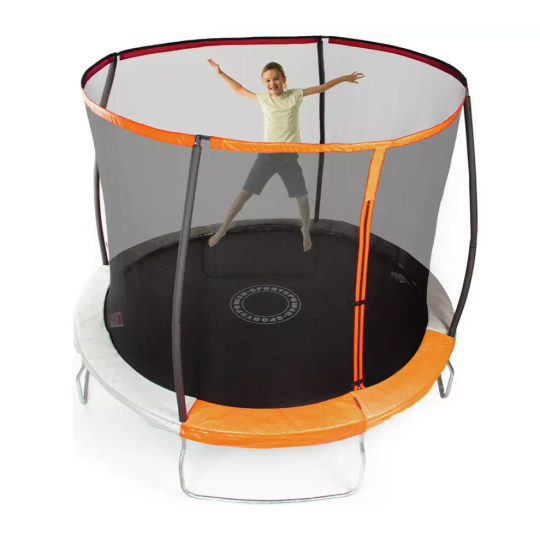 Sportspower 8ft Outdoor Kids Trampoline & Enclosure | Garden Jumping Trampoline