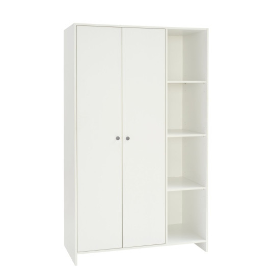 Home Seville 2 Door Open Shelf Wardrobe - White ( B Grade )