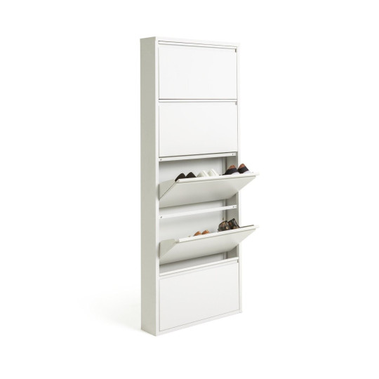 Daxton 5 Shelf Metal Shoe Storage - White ( B Grade 29747 )