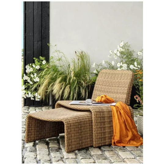 Kelham Rattan Effect Garden Chair - Brown (B Grade)
