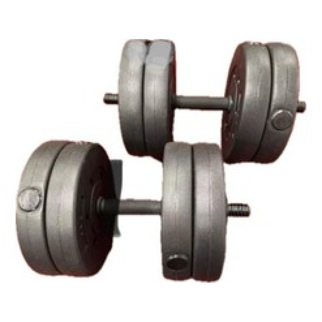 Adjustable Dumbbells Set 40kg Vinyl (Each Dumbbell 20kg Weights 4x 5kg Plates) Adjustable Dumbbells Set 40kg Vinyl (Each Dumbbell 20kg Weights 4x 5kg Plates)