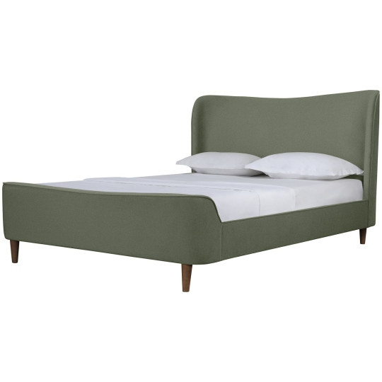 Betty Kingsize Bed Frame - Green | Luxurious Upholstered Design