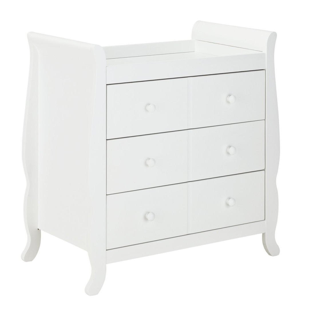 Cuggl Westbury Chest Nursery Drawer - White | White Baby Storage Dresser Unit Cuggl Westbury Chest Nursery Drawer - White | White Baby Storage Dresser Unit