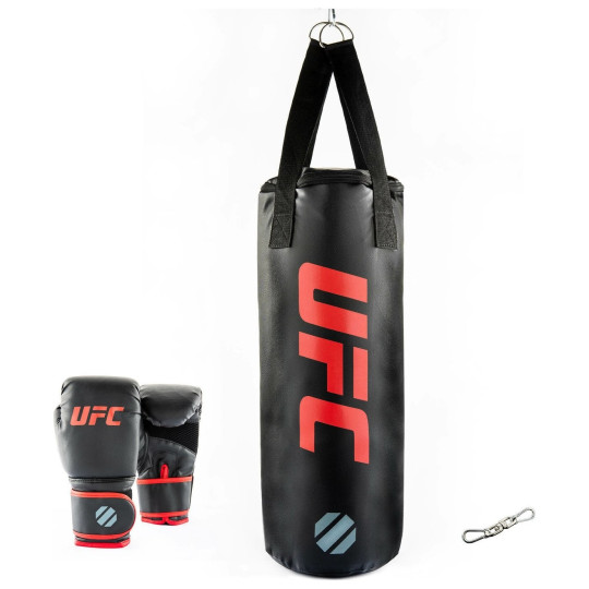 UFC Youth Boxing Set 6oz Gloves 5kg Punch Bag Training Starter Home Gym Fitness