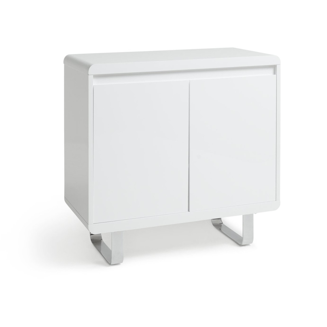 Sleigh 2 Door Sideboard - White Gloss | White Gloss Furniture for Living Room Sleigh 2 Door Sideboard - White Gloss | White Gloss Furniture for Living Room