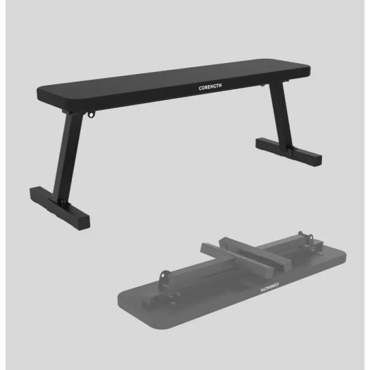 Decathlon 100 Foldable Exercise Bench 200kg Capacity | Home Gym Workout Bench