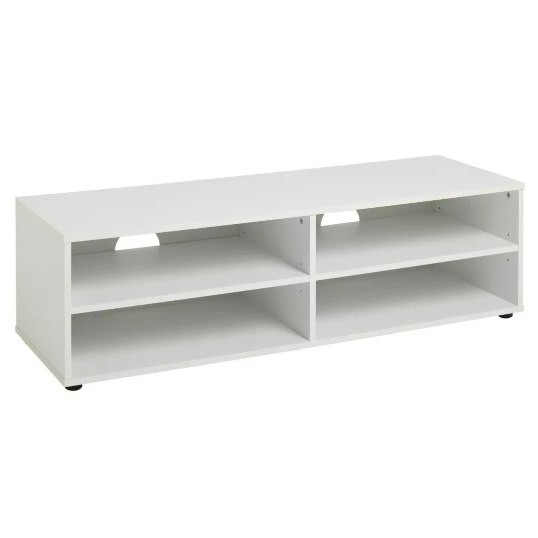 Malibu Wide TV Unit - White Malibu Wide TV Unit - White
