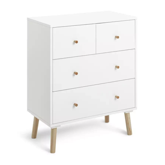  Otto 2+2 Drawer Chest - White