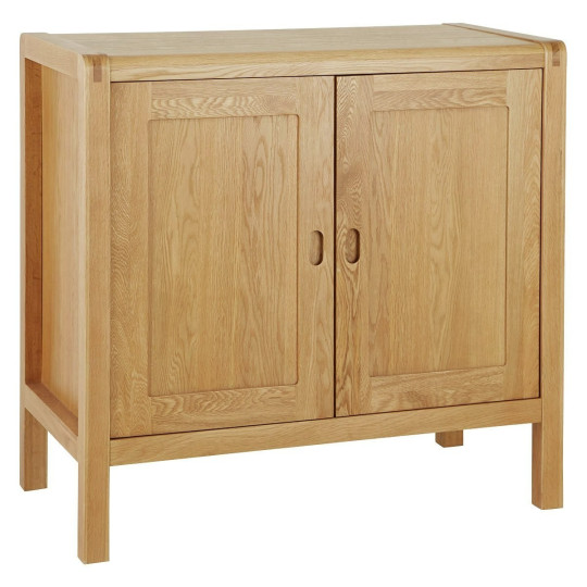 Radius 2 Door Oak Sideboard - Natural | Exclusively Living Storage