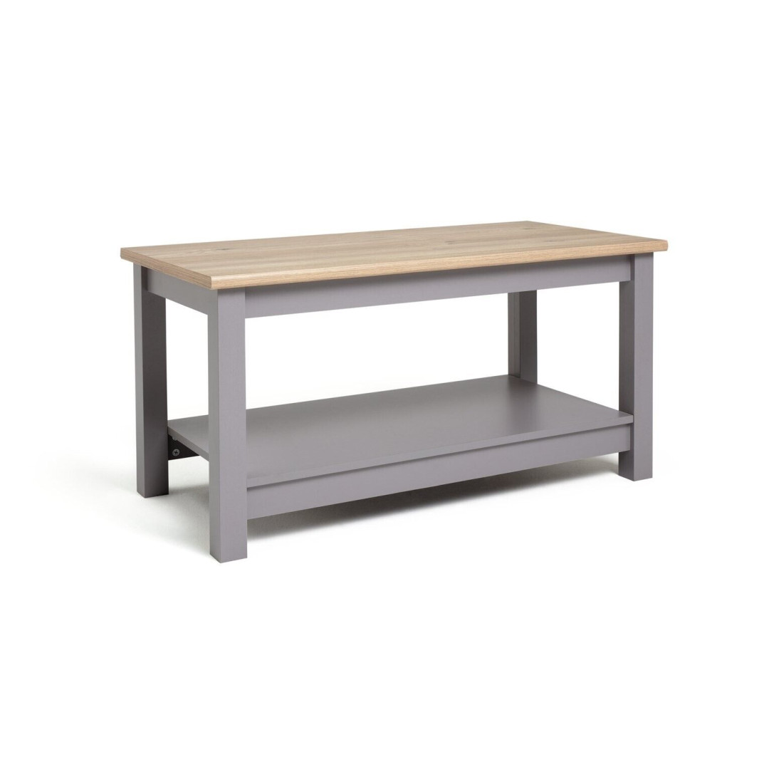 Winchester Coffee Table - Grey | Oak Effect Top, Living Room Table Winchester Coffee Table - Grey | Oak Effect Top, Living Room Table