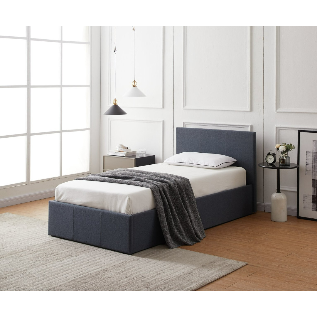 Heathdon Single End Lift Ottoman Bed - Grey Heathdon Single End Lift Ottoman Bed - Grey