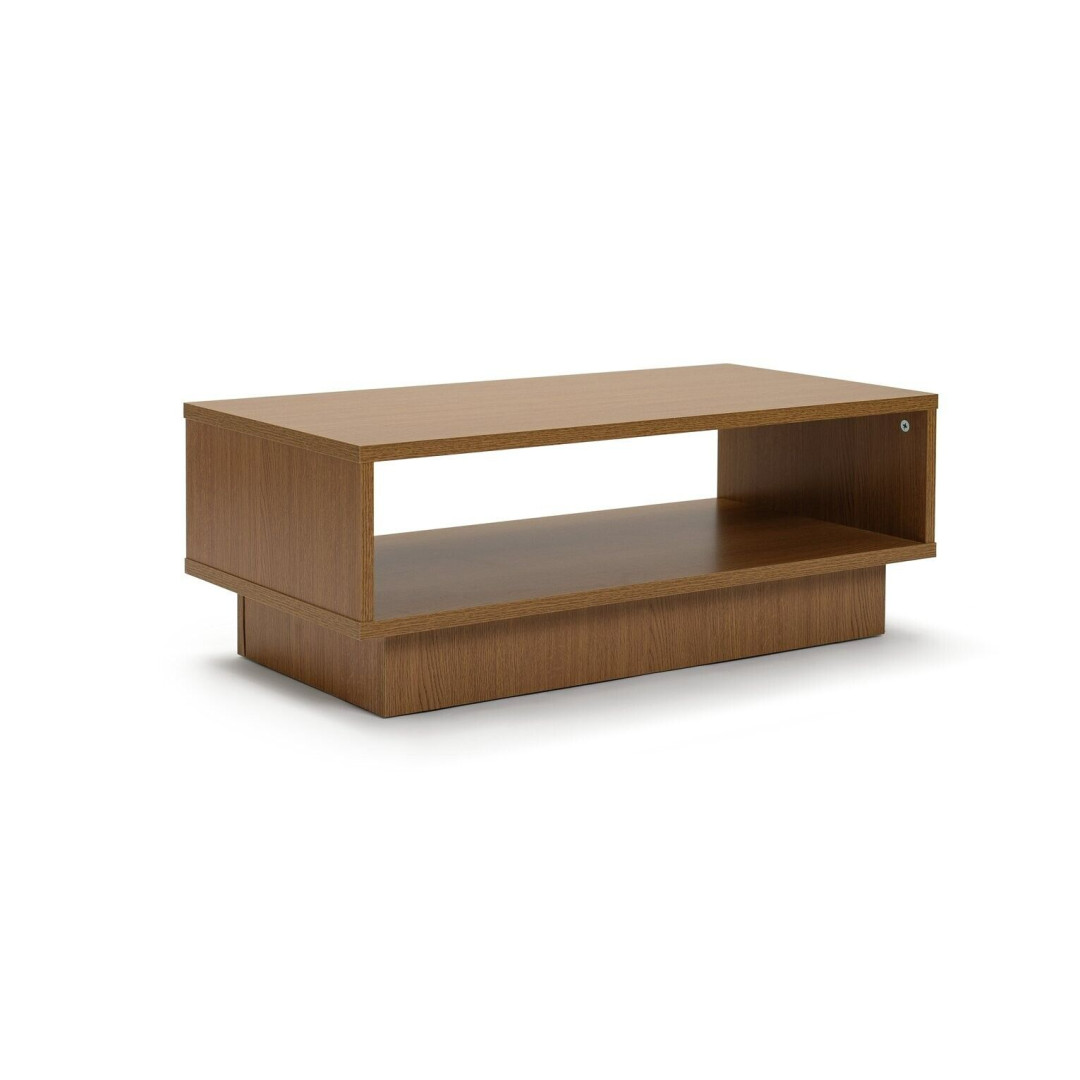 Cubes 1 Shelf Coffee Table Oak Effect | Modern Living Room Table Storage Shelf Cubes 1 Shelf Coffee Table Oak Effect | Modern Living Room Table Storage Shelf
