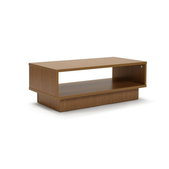 Cubes 1 Shelf Coffee Table Oak Effect | Modern Living Room Table Storage Shelf