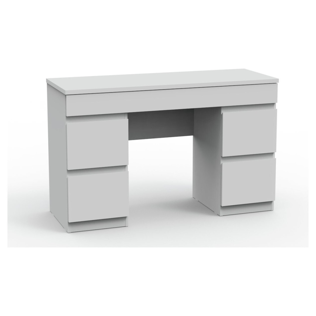 Jenson 5 Drawer Dressing Table - Matt White Jenson 5 Drawer Dressing Table - Matt White