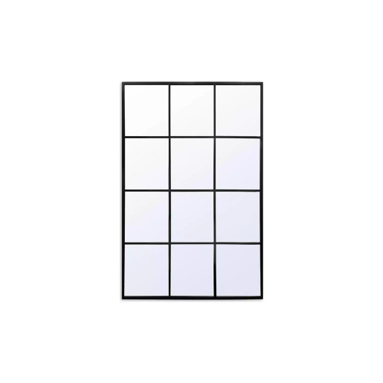  Rectangular Window Mirror - Black - 120x80cm