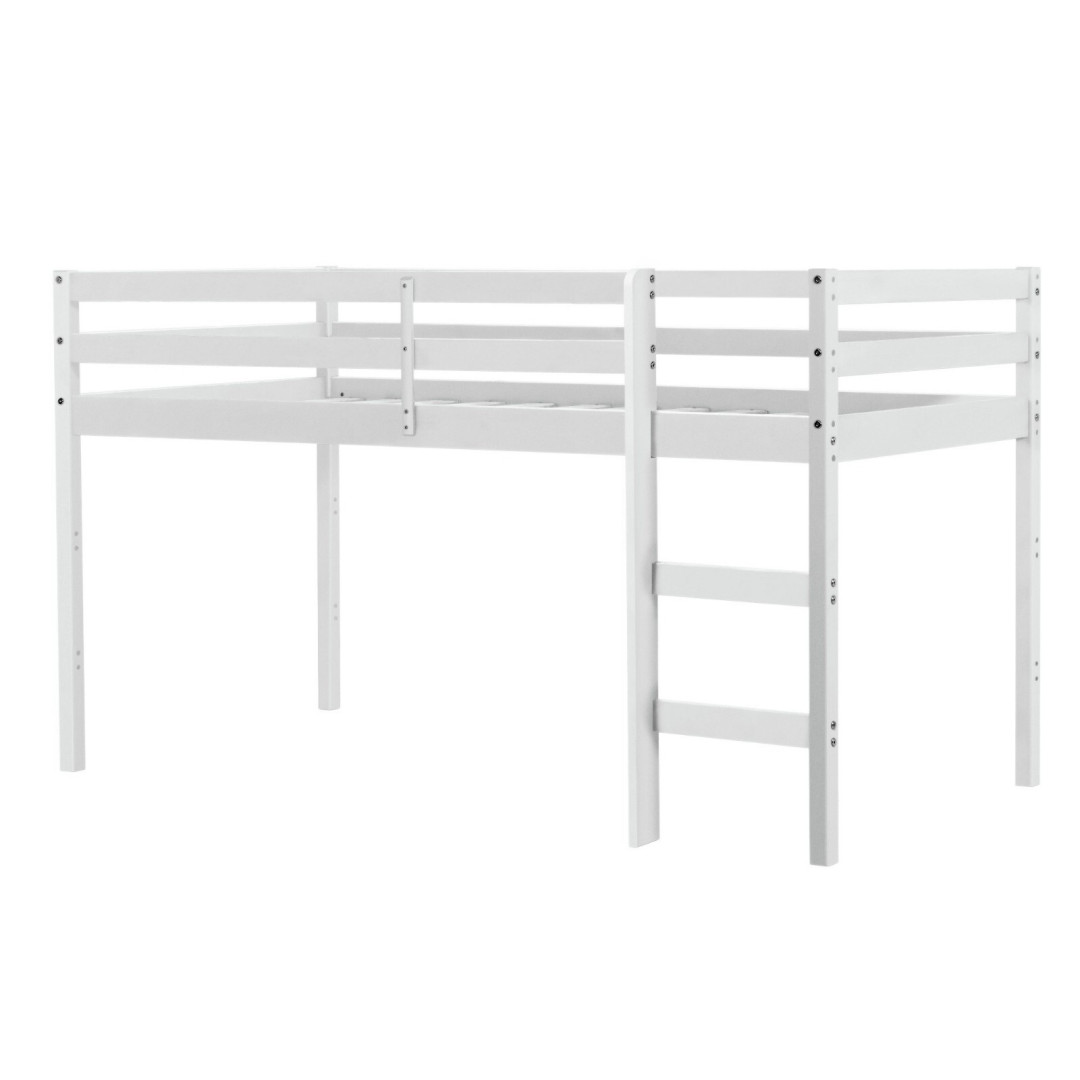 Kaycie Mid Sleeper Shorty Bed Frame - White | Elevated Sleep Solution Kaycie Mid Sleeper Shorty Bed Frame - White | Elevated Sleep Solution