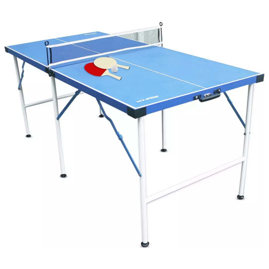 Hy-Pro 5ft Folding Table Tennis Table | Indoor Ping Pong Game Foldable Compact