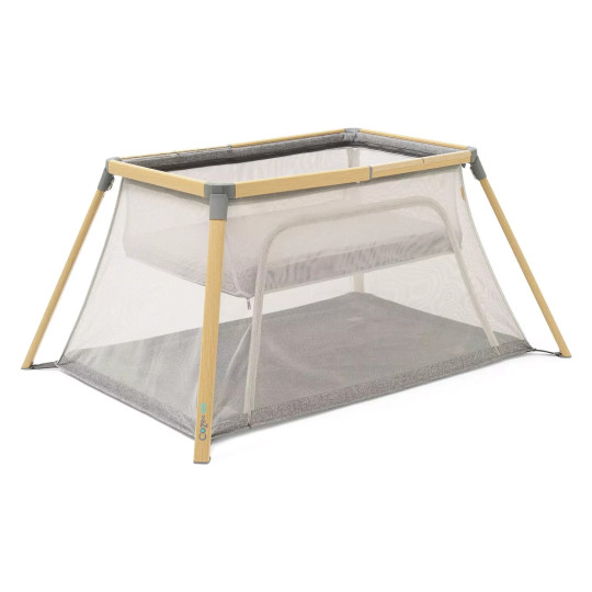 Tutti Bambini CoZee Go Crib Oak Charcoal | Portable Baby Bed & Travel Crib
