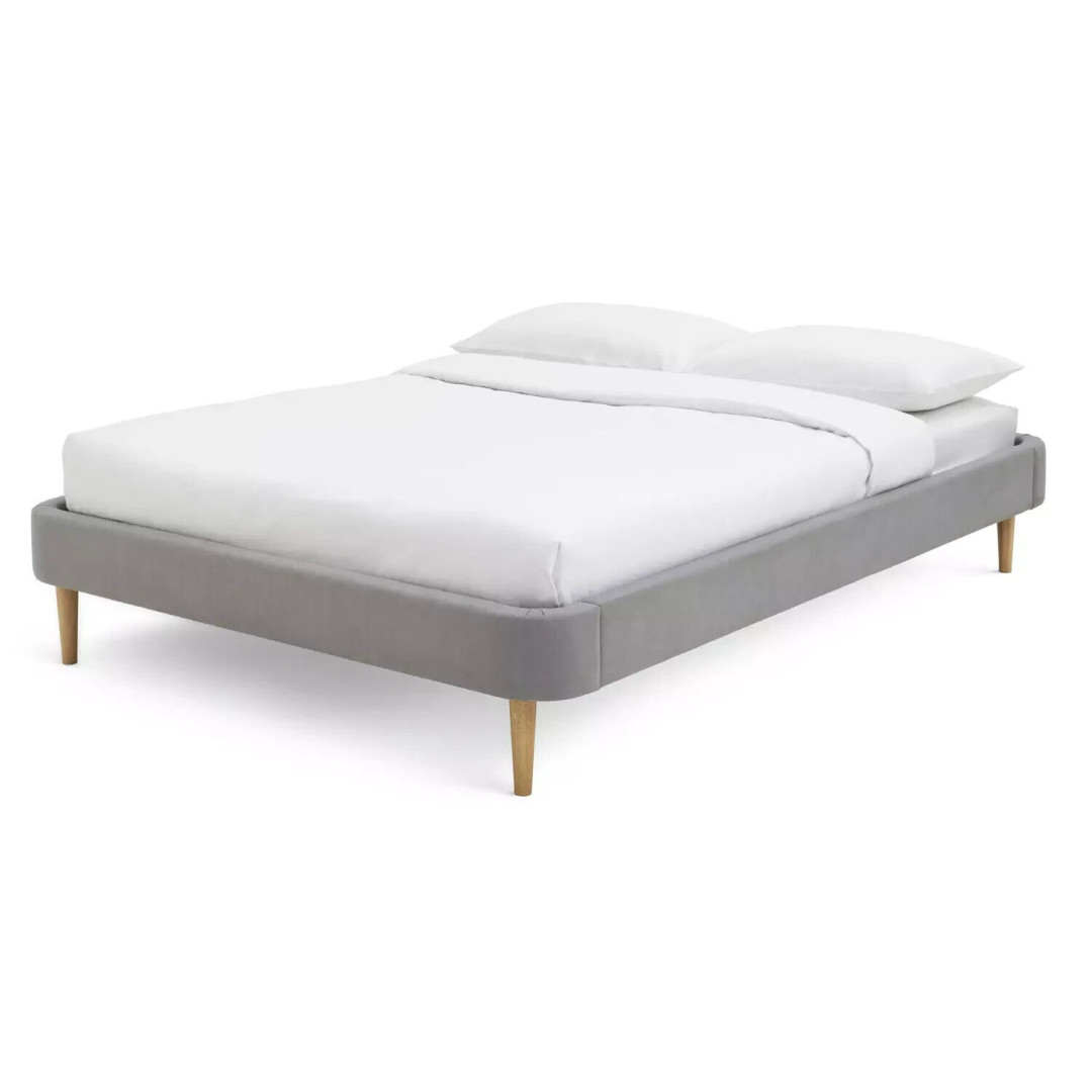 Tora Platform Kingsize Bed Frame - Grey Tora Platform Kingsize Bed Frame - Grey