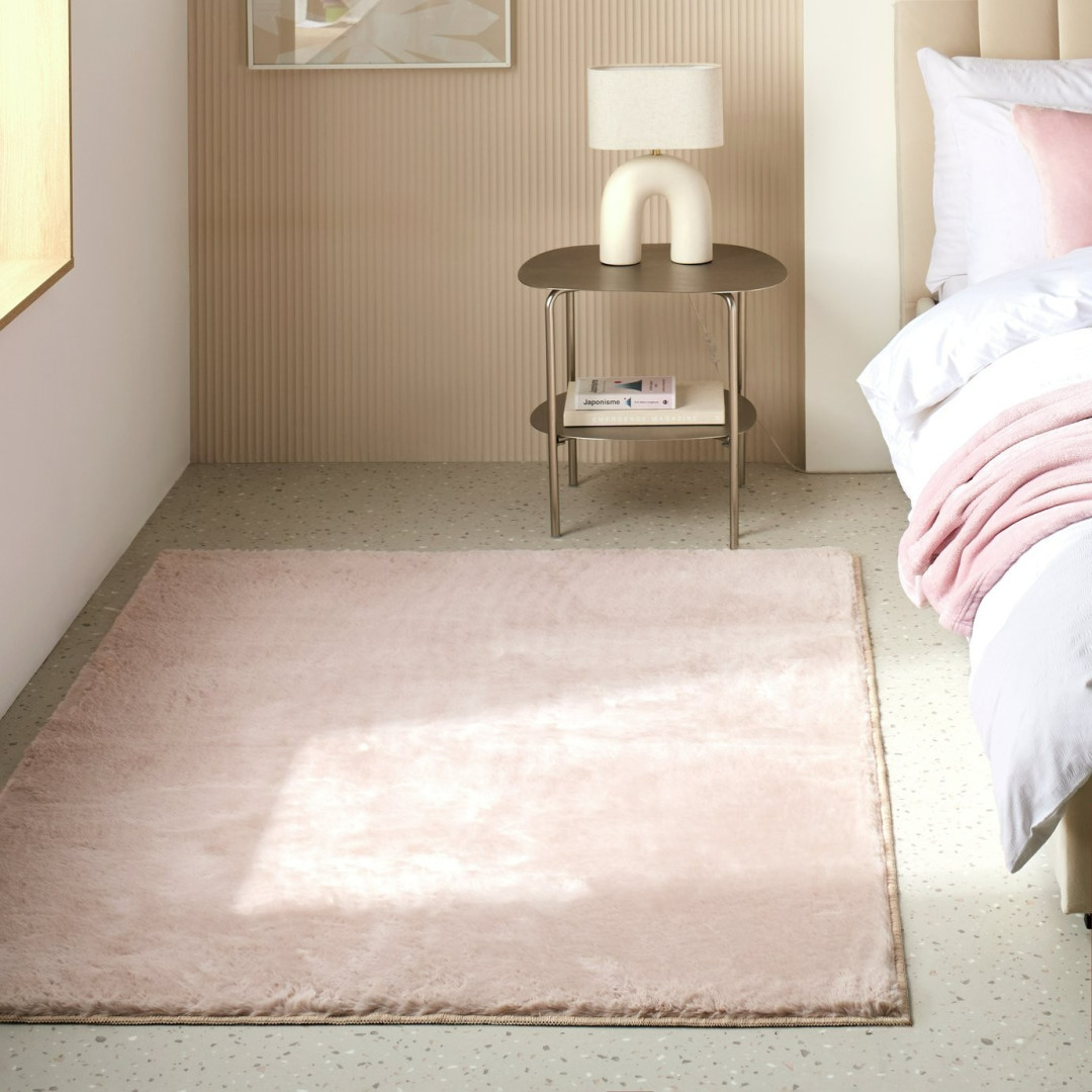 Cosy Soft Blush Short Pile Rug - 230x160cm Cosy Soft Blush Short Pile Rug - 230x160cm