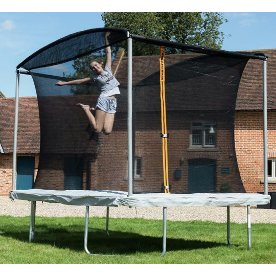 Sportspower 10ft x 8ft Rectangular Trampoline & Enclosure | Garden Jumping Toy
