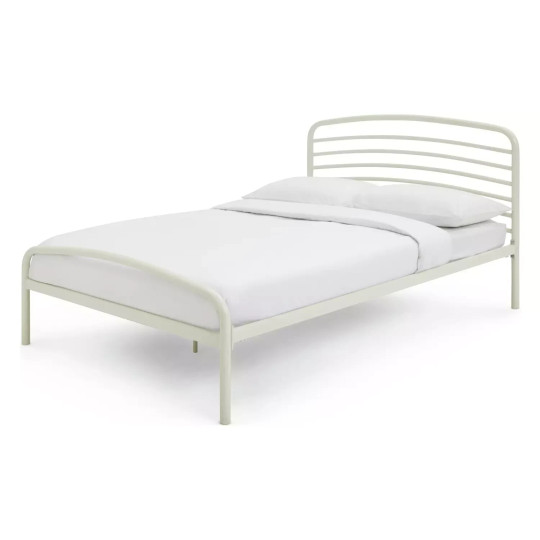 Jubilee Double Metal Bed Frame - Off White | Cream Metal Bed Frame Classic Style