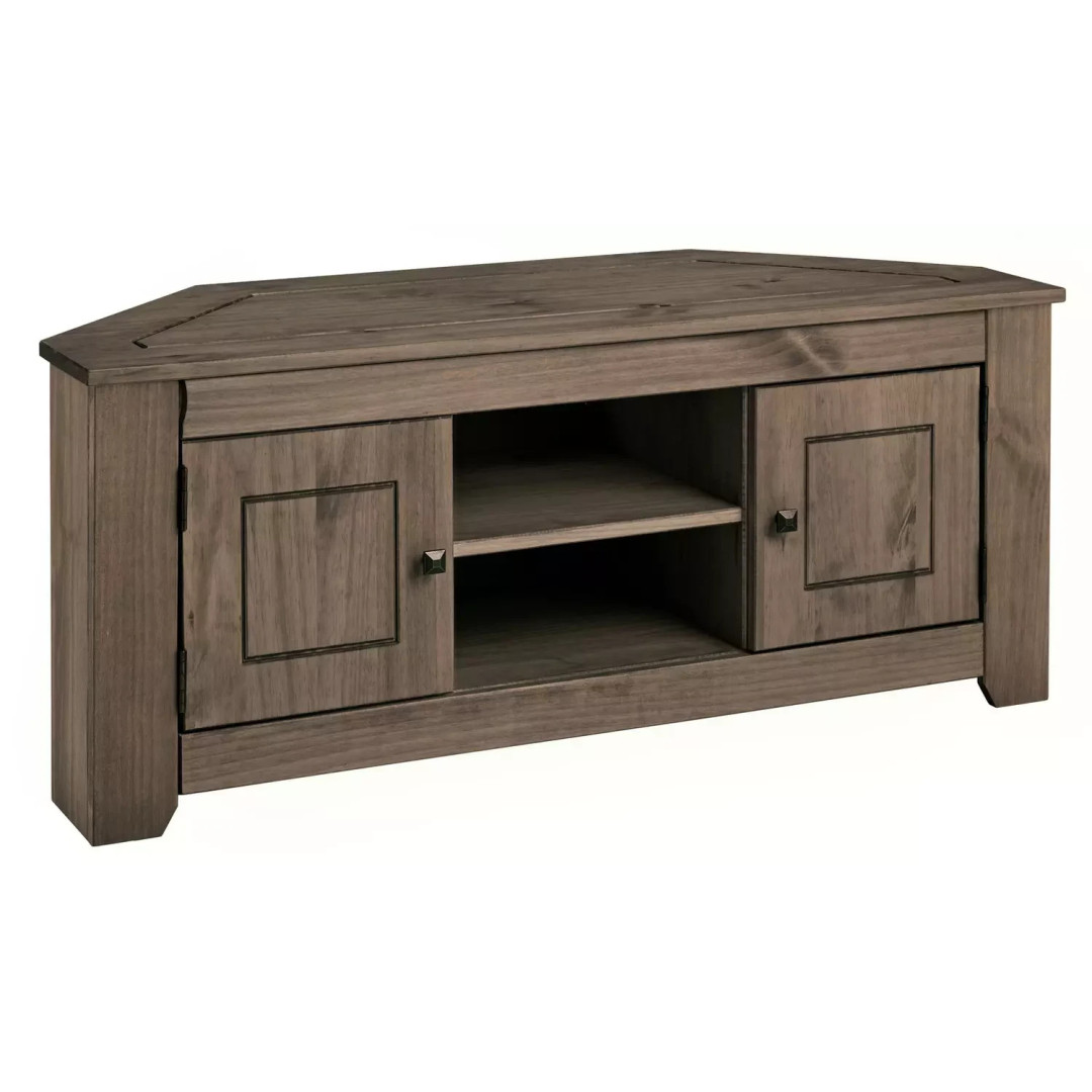 Home Amersham Corner TV Unit Dark Pine | Living Room Entertainment Cabinet Home Amersham Corner TV Unit Dark Pine | Living Room Entertainment Cabinet