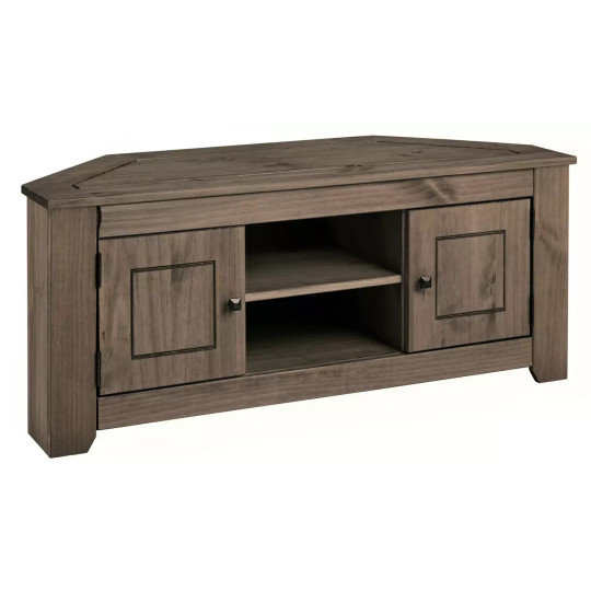 Home Amersham Corner TV Unit Dark Pine | Living Room Entertainment Cabinet