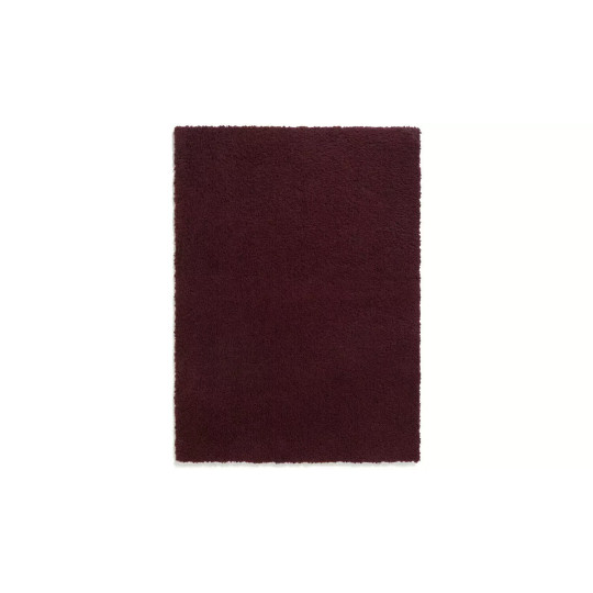 Recycled Cosy Plain Shaggy Rug - 160x230cm - Berry | Soft Eco Living