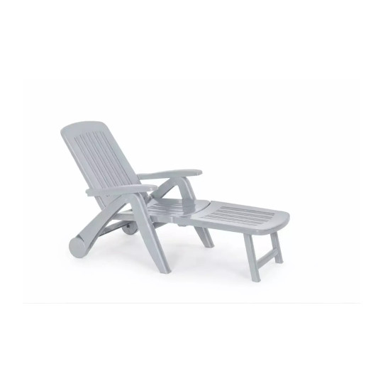 Bica Cancun Reclining Sunlounger Grey | Outdoor Garden Relaxer Lounger Chair