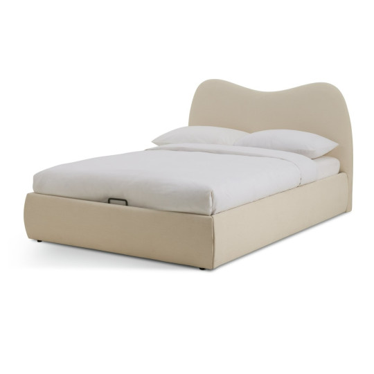 Orton Small Double End Lift Ottoman Bed - Natural | Space Saving Sleep Solution