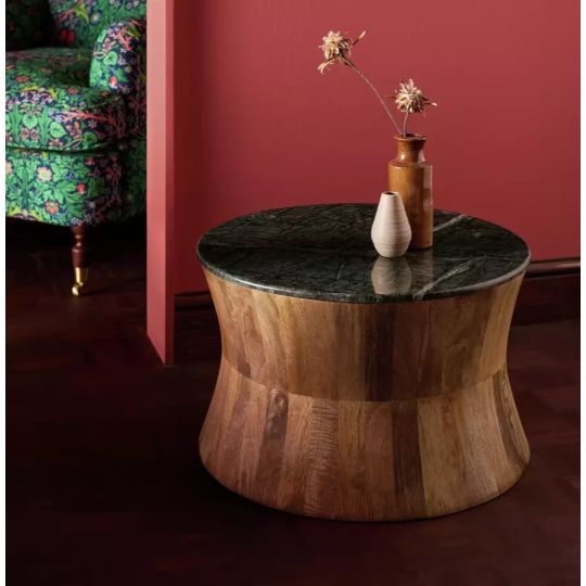 Morris & Co Marble Coffee Table Natural | Modern Living Room Coffee Table