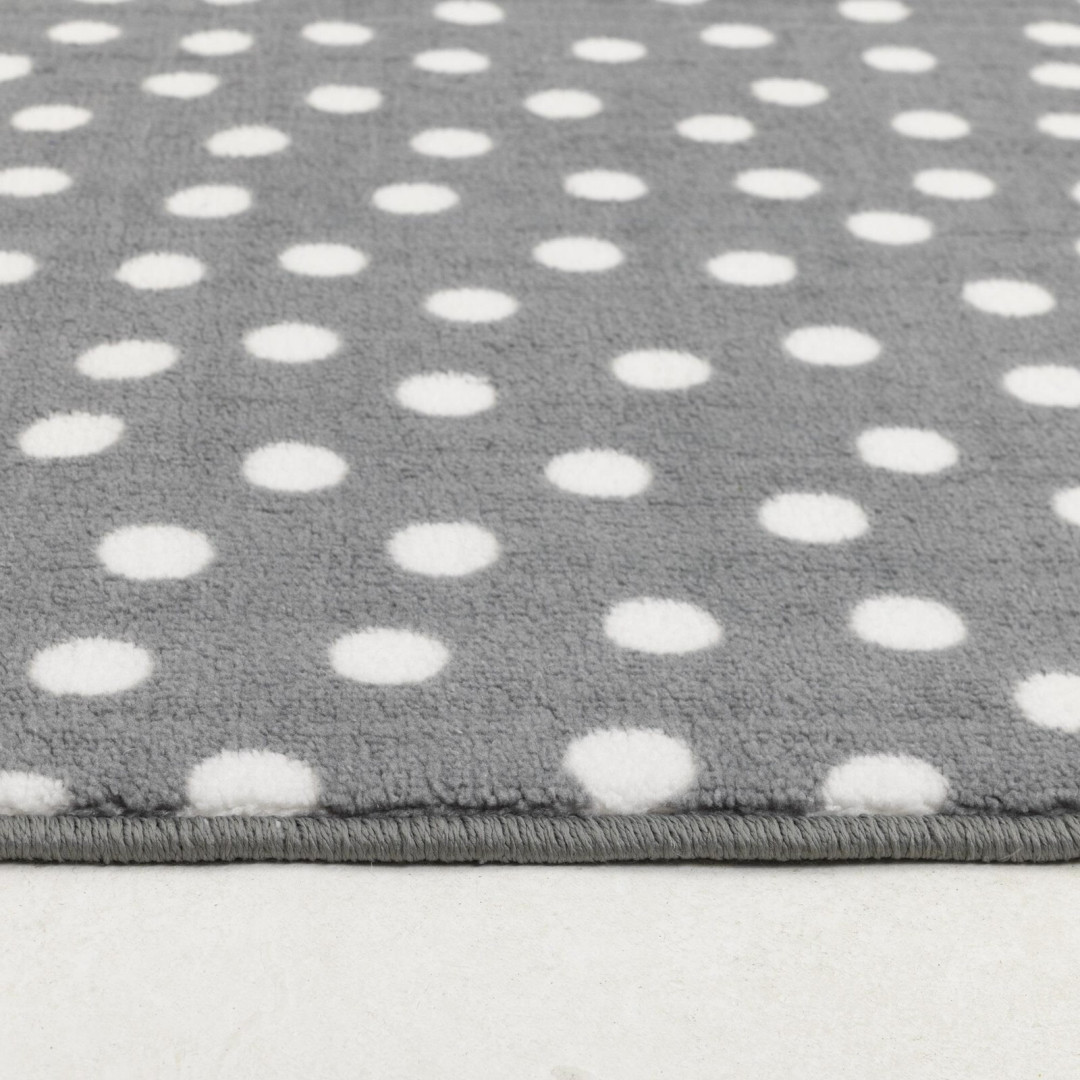 Home Multi Spot Grey & White Cut Pile Rug - 230x160cm | Living Room Carpet Home Multi Spot Grey & White Cut Pile Rug - 230x160cm | Living Room Carpet